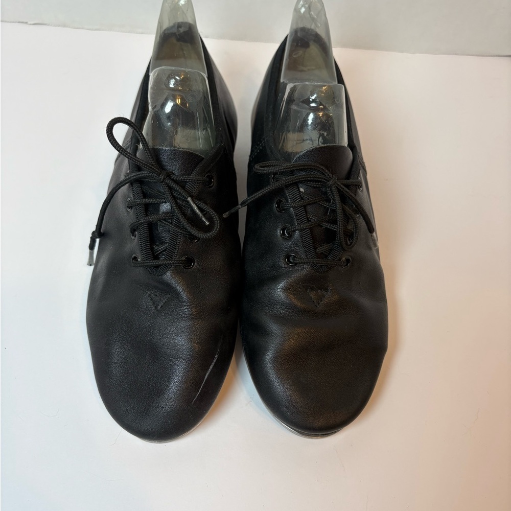 Revolution Dancewear women’s black leather tap shoes lace-up size 6.5M
